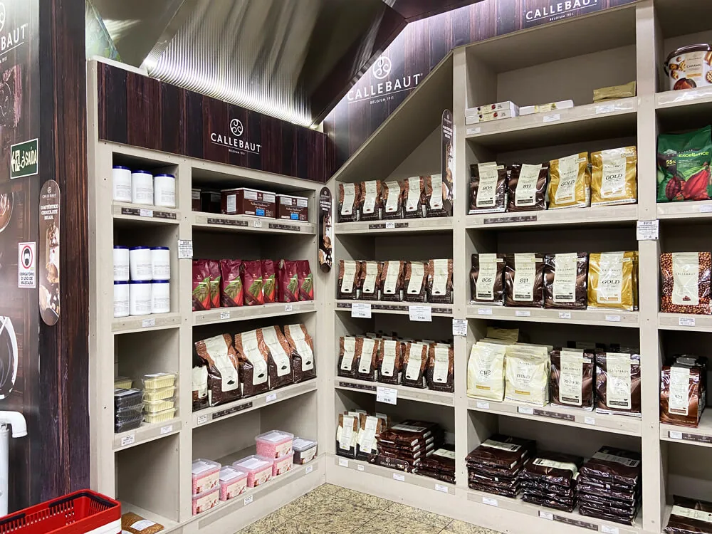 Setor de chocolates da Central do Sabor